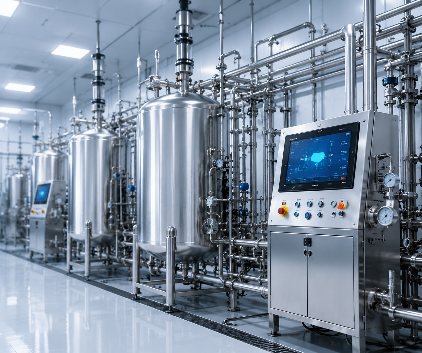 Industrial HOCl manufacturing facility