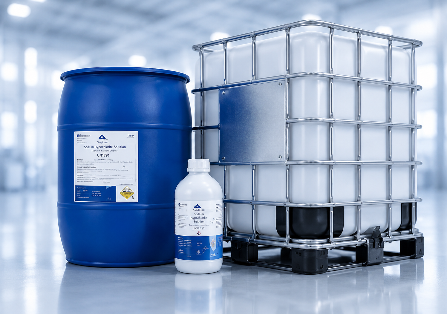 Drums, IBC and bottle shipping formats